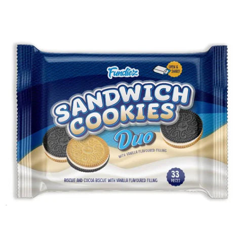 Fundiez Sandwich Cookies Duo Vanilla 33-pack (20x250g)
