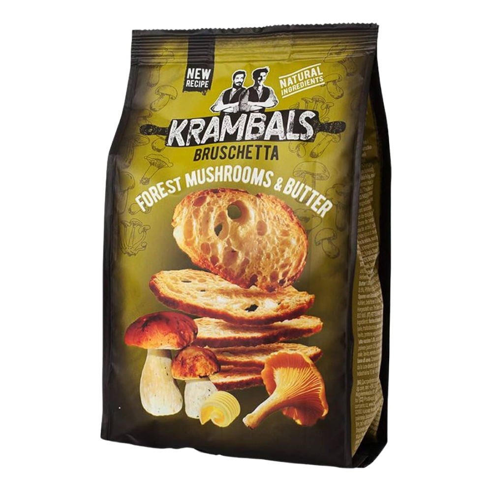 Krambals Bread Chips Forest Mushroom and Butter (12x70g)