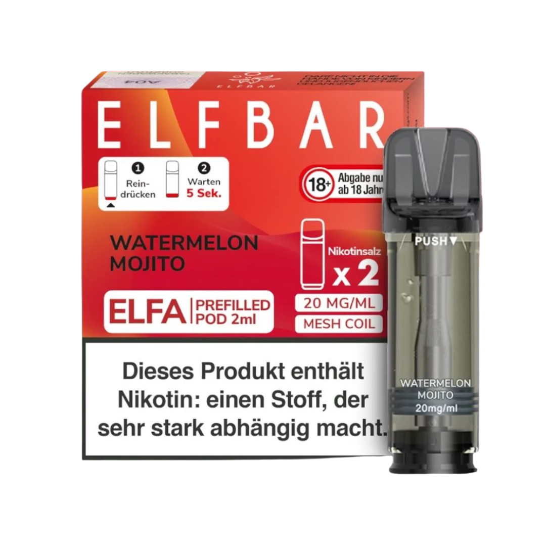 Elfbar Pods Watermelon Mojito 2er Pack (10x4ml)