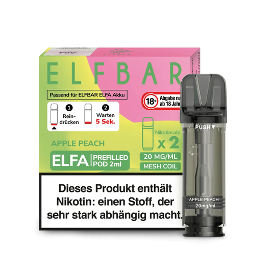 Elfbar ELFA Pods Apple Peach 20mg/ml 2ml (10x2er Pack)