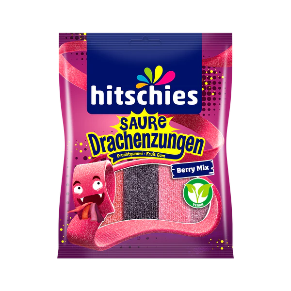 Hitschies Sour Dragon Tongues Berry Mix (20x125g)