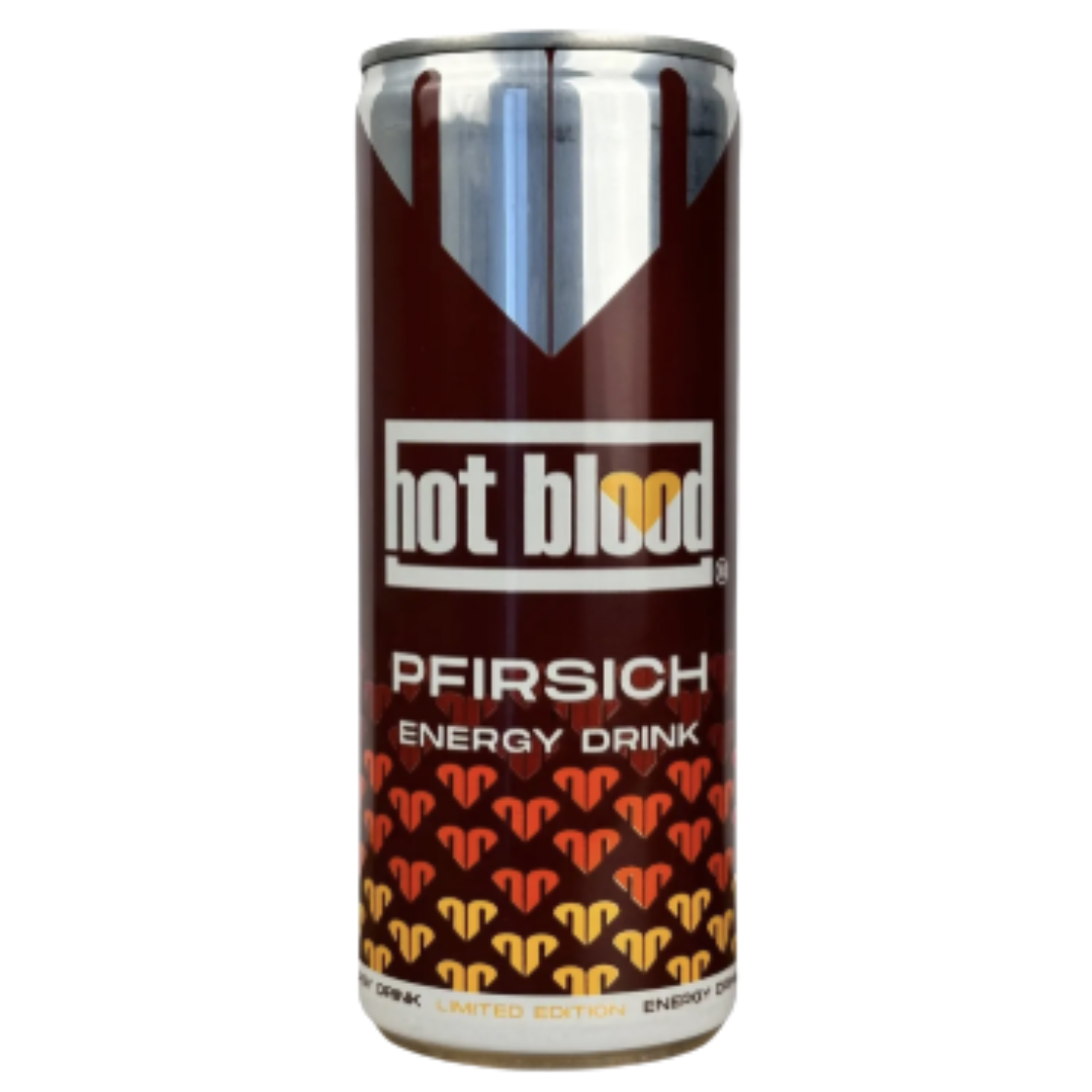 Hot Blood Peach Energy Drink (24x250ml)