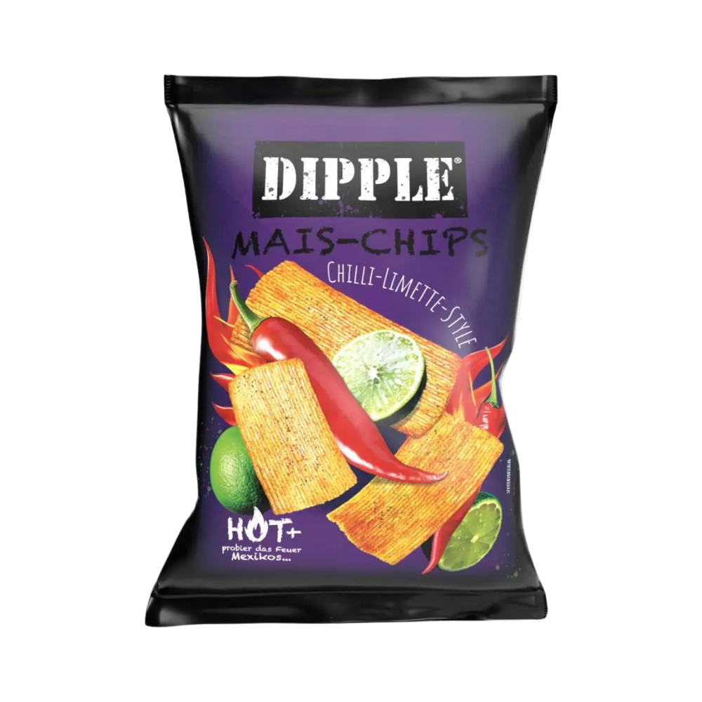 Dipple Corn Chips Chili Lime (26x90g)