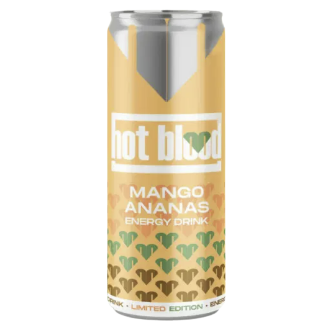 Hot Blood Mango Pineapple Energy Drink (24x250ml)