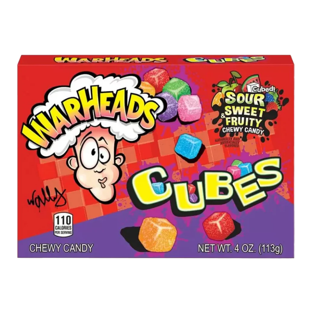 Warheads Chewy Cubes Theater Box (12x99g)