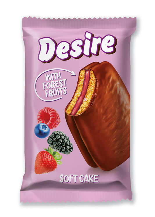 Soft Cake "Desire" Forest Fruits Jam (24x50g)
