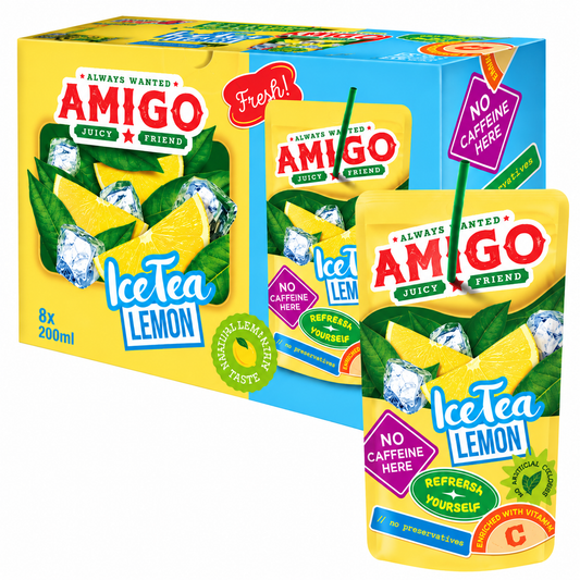 Amigo Ice Tea Lemon Fruit Drink 200ml