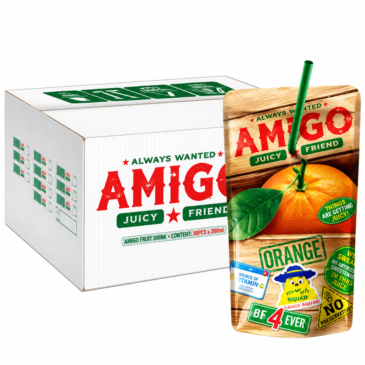 Amigo Orange Fruit Drink (30x200ml)