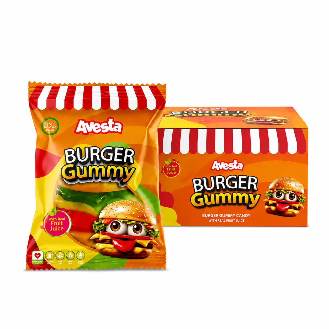 Avesta Burger Gummy Display (24x20g)