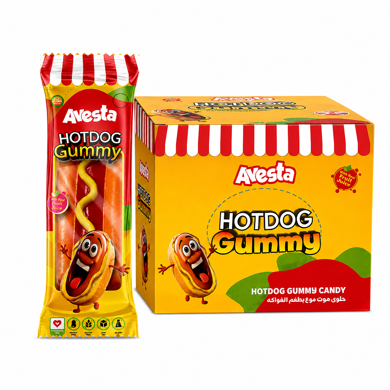 Avesta Hotdog Gummy Display (24x20g)