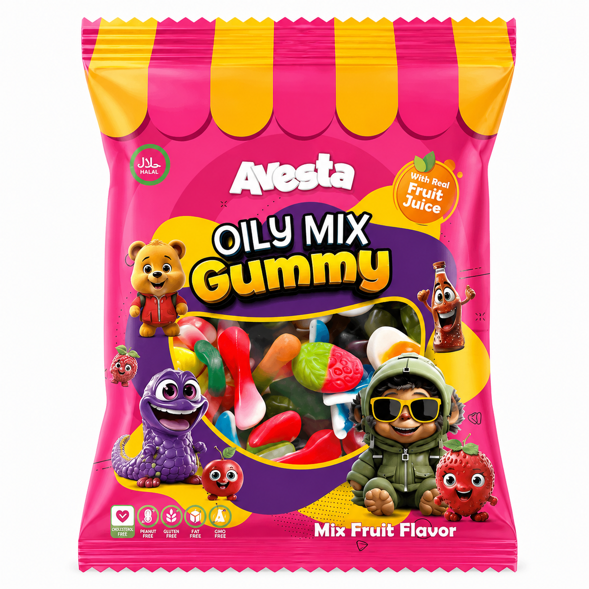 Avesta Oily Mix Gummy Display (12x80g)