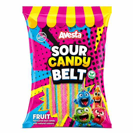 Avesta Sour Belt Fruit Display (12x70g)