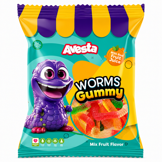 Avesta_Worms Gummy Display 80g