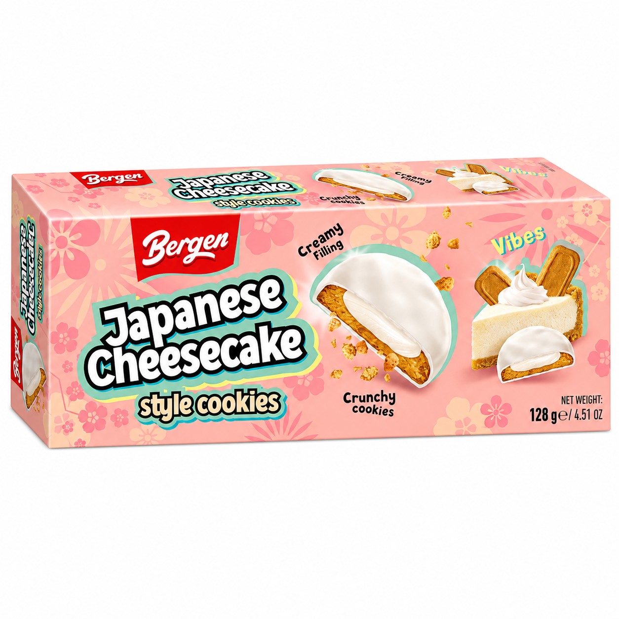 Bergen Japanese Cheescake Style Cookies (18x128g)