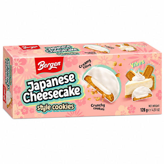 Bergen Japanese Cheescake Style Cookies (18x128g)