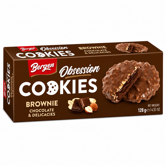 Bergen Obsession Brownie Cookies (18x128g)