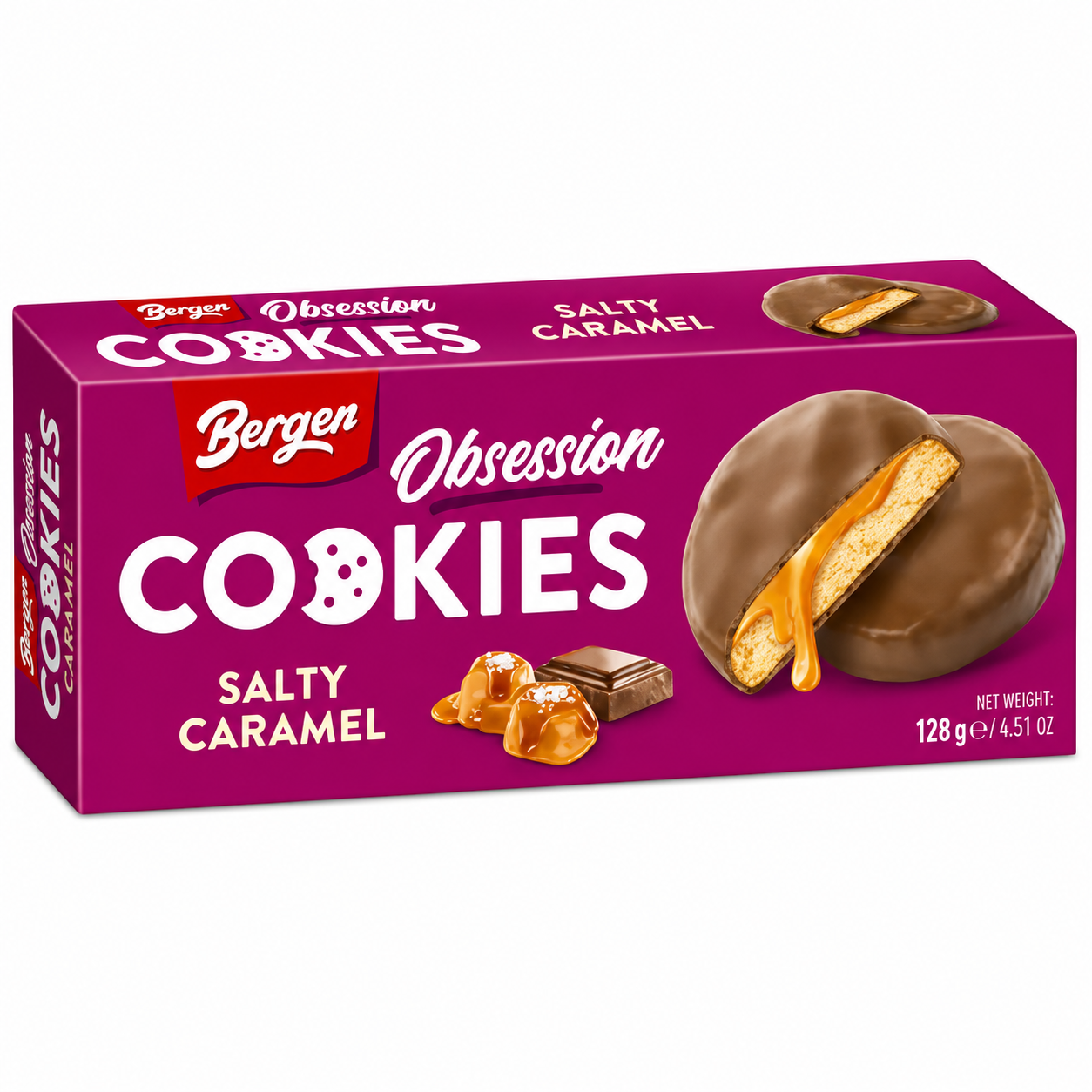 Bergen Obsession Salty Caramel Cookies (18x128g)