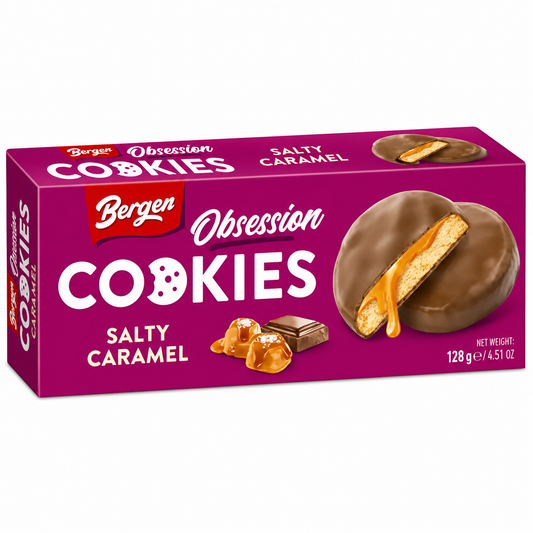 Bergen Obsession Salty Caramel Cookies (18x128g)
