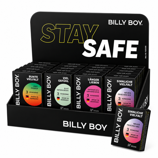 Billy Boy Kondome Thekendisplay 4-Sorten 28x3er