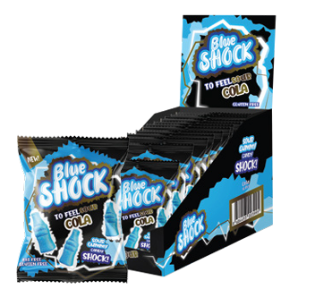 Halal Blue Shock Sour Cola (4x12x80g)