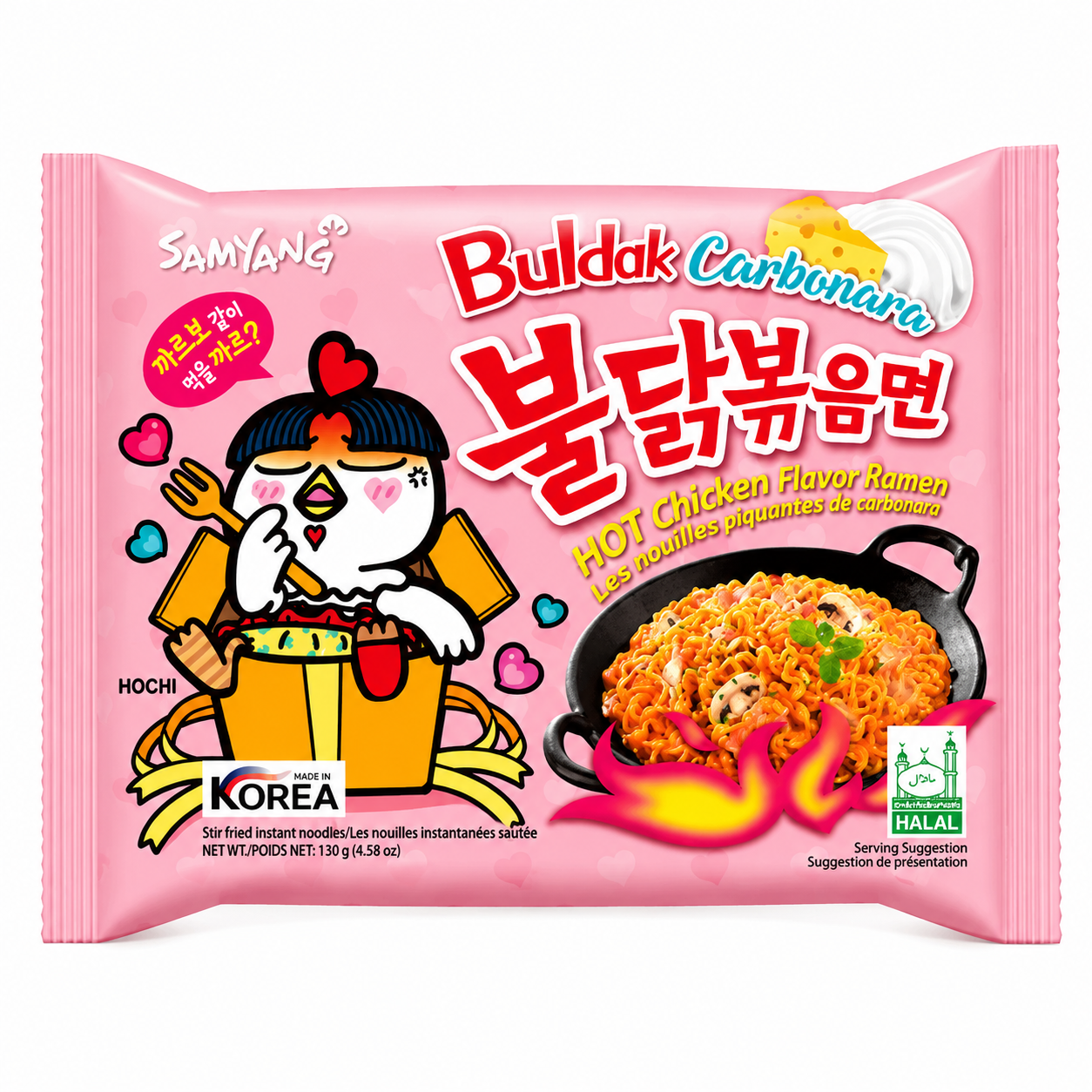 Buldak Samyang Hot Chicken Ramen Carbonara (20x130g)