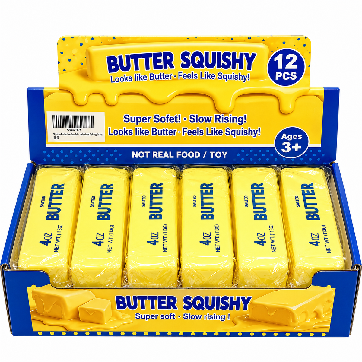Squishys Salted Butter 4oz Gelb (1x24er Pack)