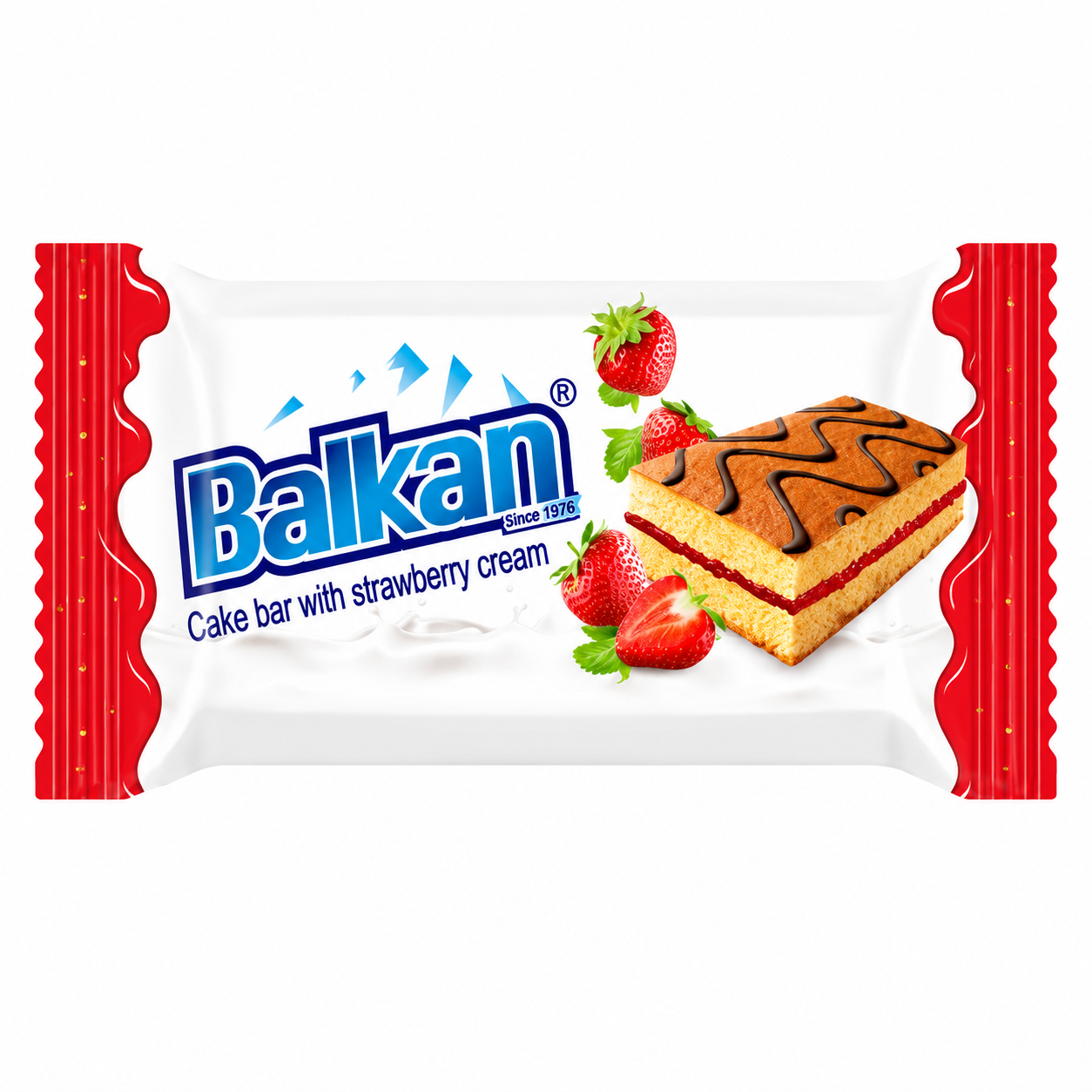Cake Bar BALKAN Strawberry Cream (27x30g)