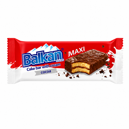 Cake Bar BALKAN MAXI Coated Cocoa (20x60g)