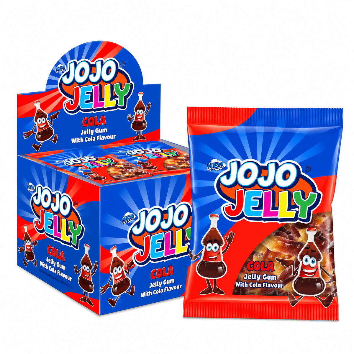 Jojo Jelly Soft Candy Cola (8x24x40g)