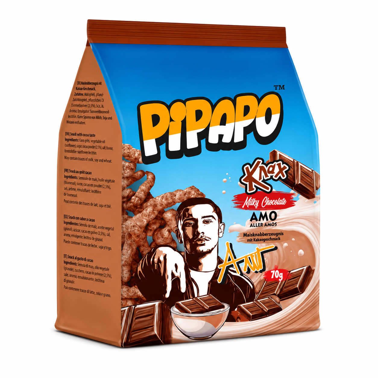 Pipapo AMO Knax Milky Chocolate (24x70g)