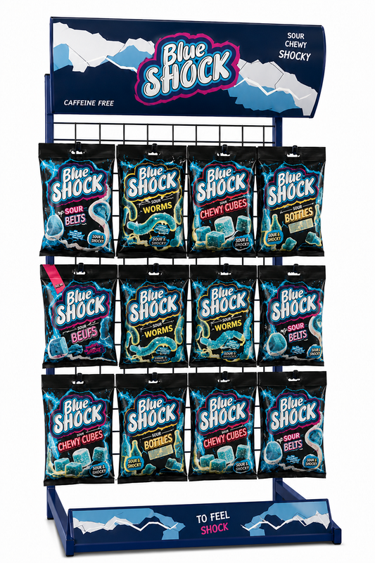 Blueshock Metalstand Cashier-Display