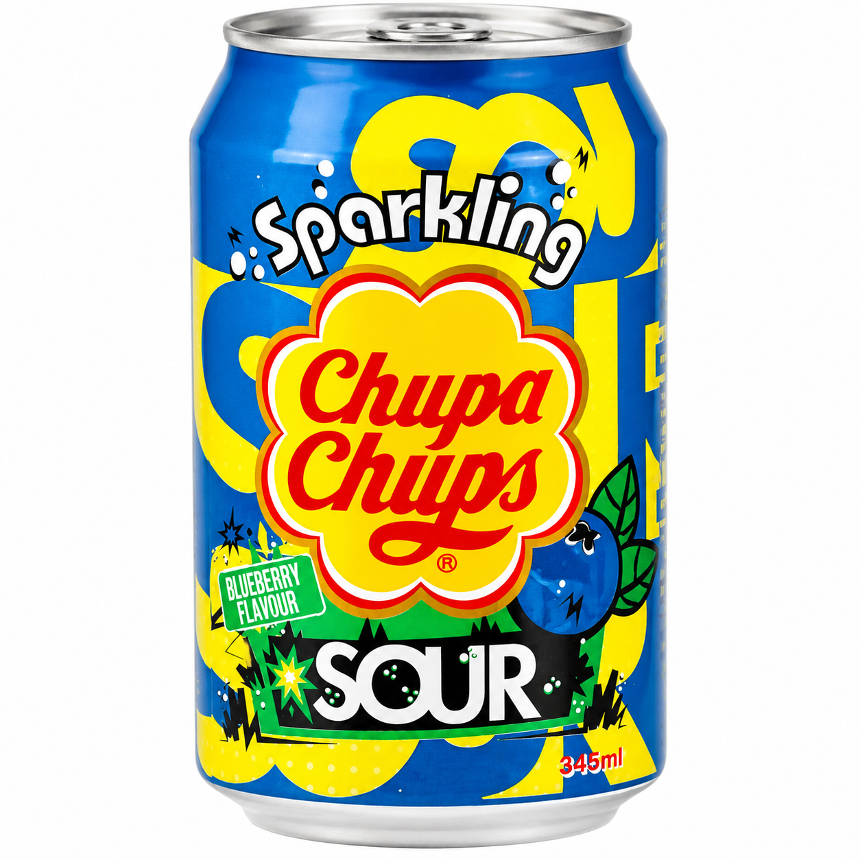 Chupa Chups Sparkling Blueberry (24x345ml)