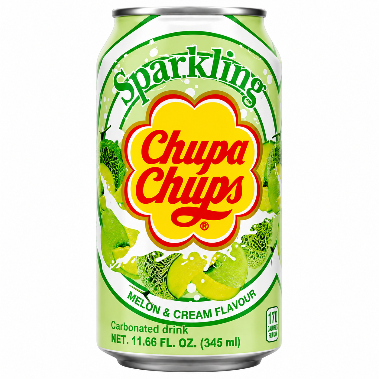 Chupa Chups Sparkling Melon & Cream (24x345ml)