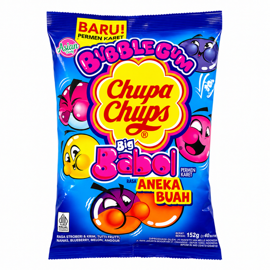 Chupa Chups Big Babol Assorted Fruits Asia (16x152g)