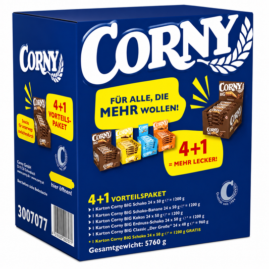 Corny Aktionspaket Mix 120 Riegel (120x50g)