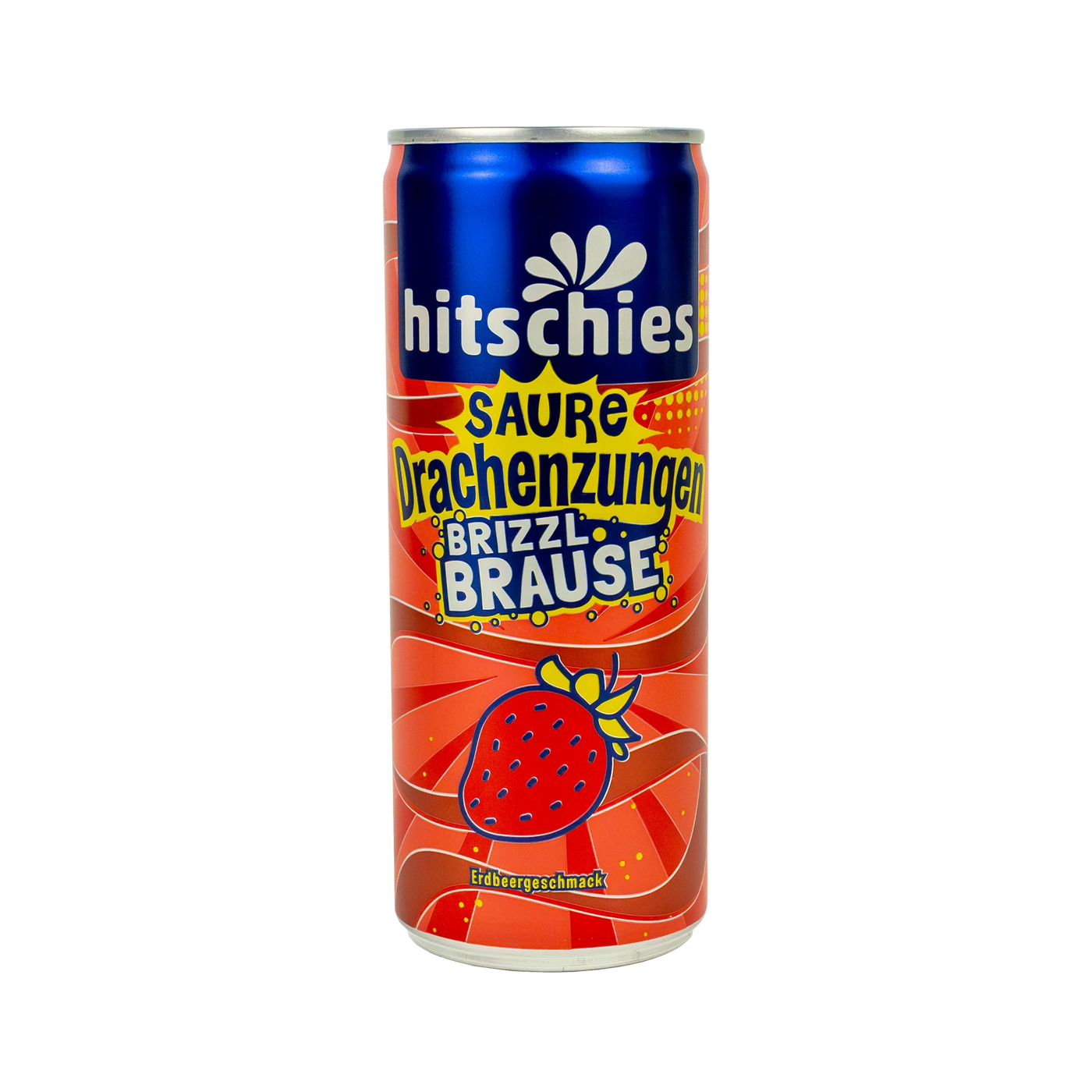 Hitschies Sour Dragon Tongues Brizzl Strawberry Fizzy Drink (24x250ml)