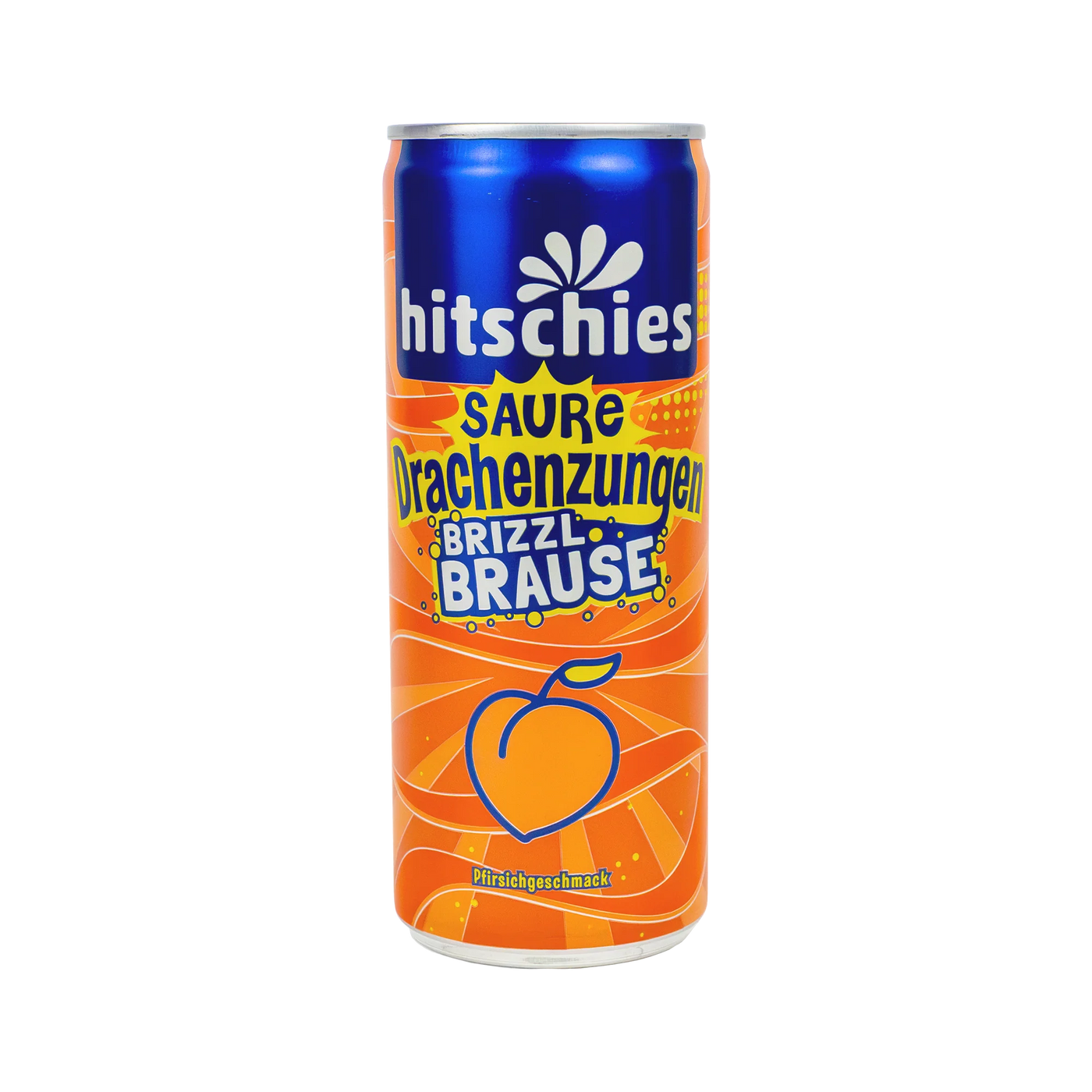 Hitschies Sour Dragon Tongues Brizzl Peach Fizzy Drink (24x250ml)