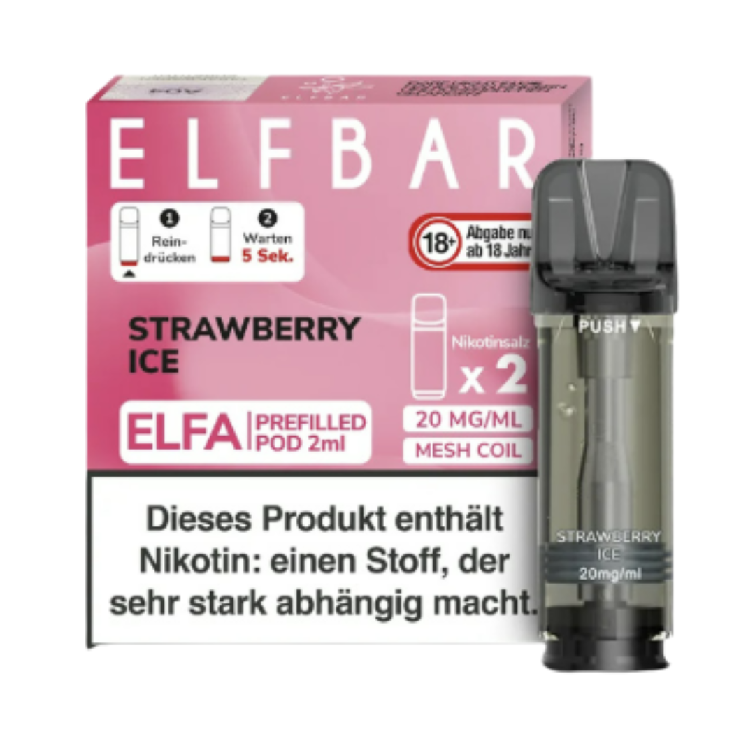 Elfbar Pods Strawberry Ice 2er Pack (10x4ml)