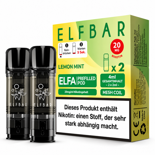 Elfbar Pods Lemon Mint (10x2 pieces)