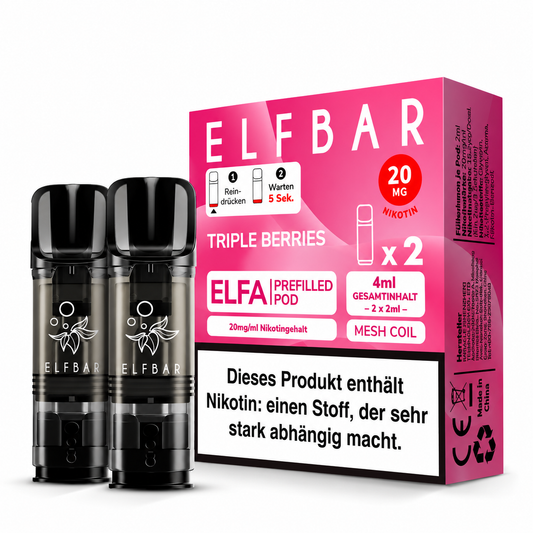 Elfbar ELFA Pods Triple Berries 20mg/ml 2ml (10x2er Pack)
