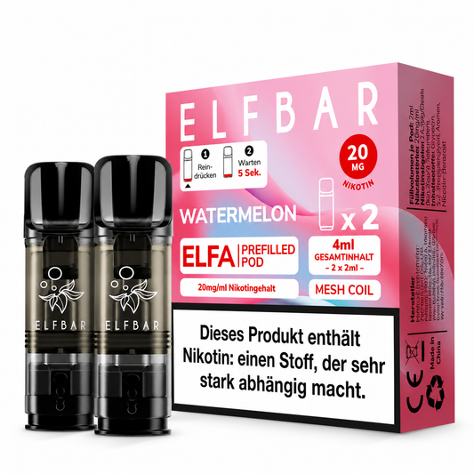 Elfbar ELFA Pods Watermelon 20mg/ml 2ml (10x2er Pack)