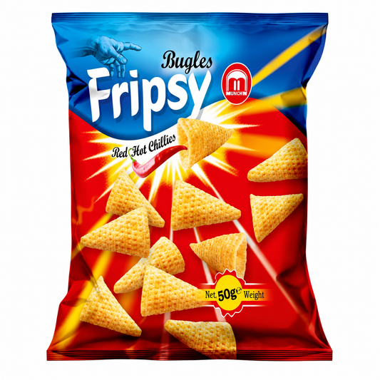 Fripsy Bugles Red Hot Chillies (25x50g)