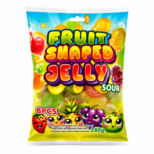 Fruit Shaped Jelly Sour Bag (24x280g)