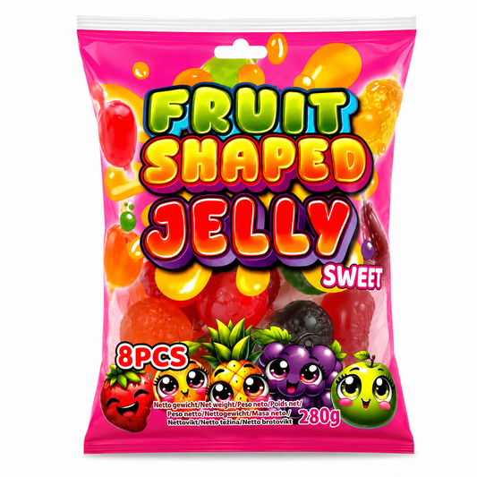 Fruit Shaped Jelly Sweet Bag (24x280g)