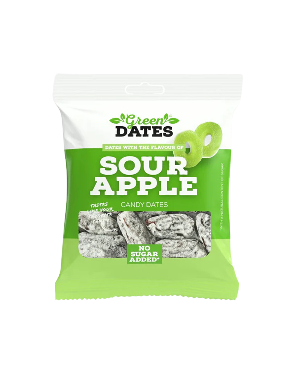 Green Dates Sour Apple Dates (16x90g)