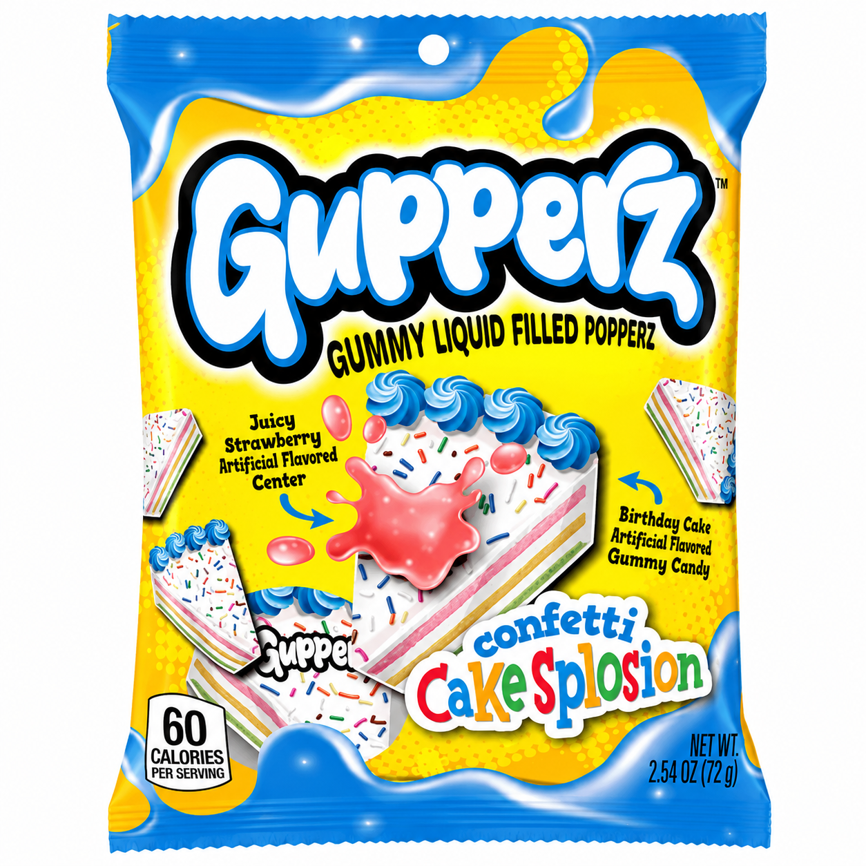 Gupperz Poppin' Confetti Cakesplosion (4x12x72g)