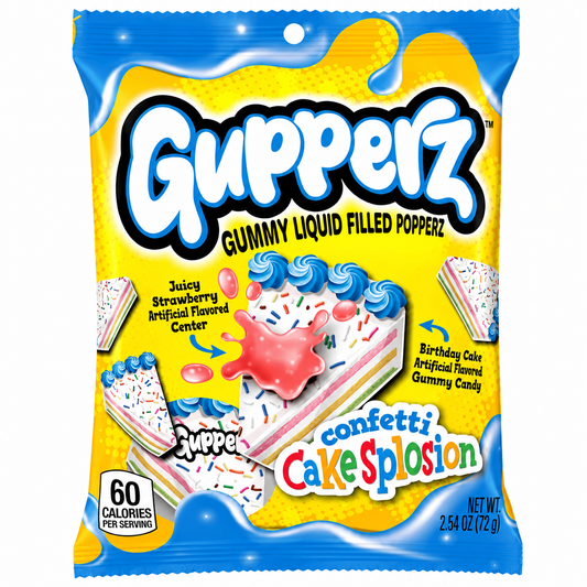 Gupperz Poppin' Confetti Cakesplosion (4x12x72g)