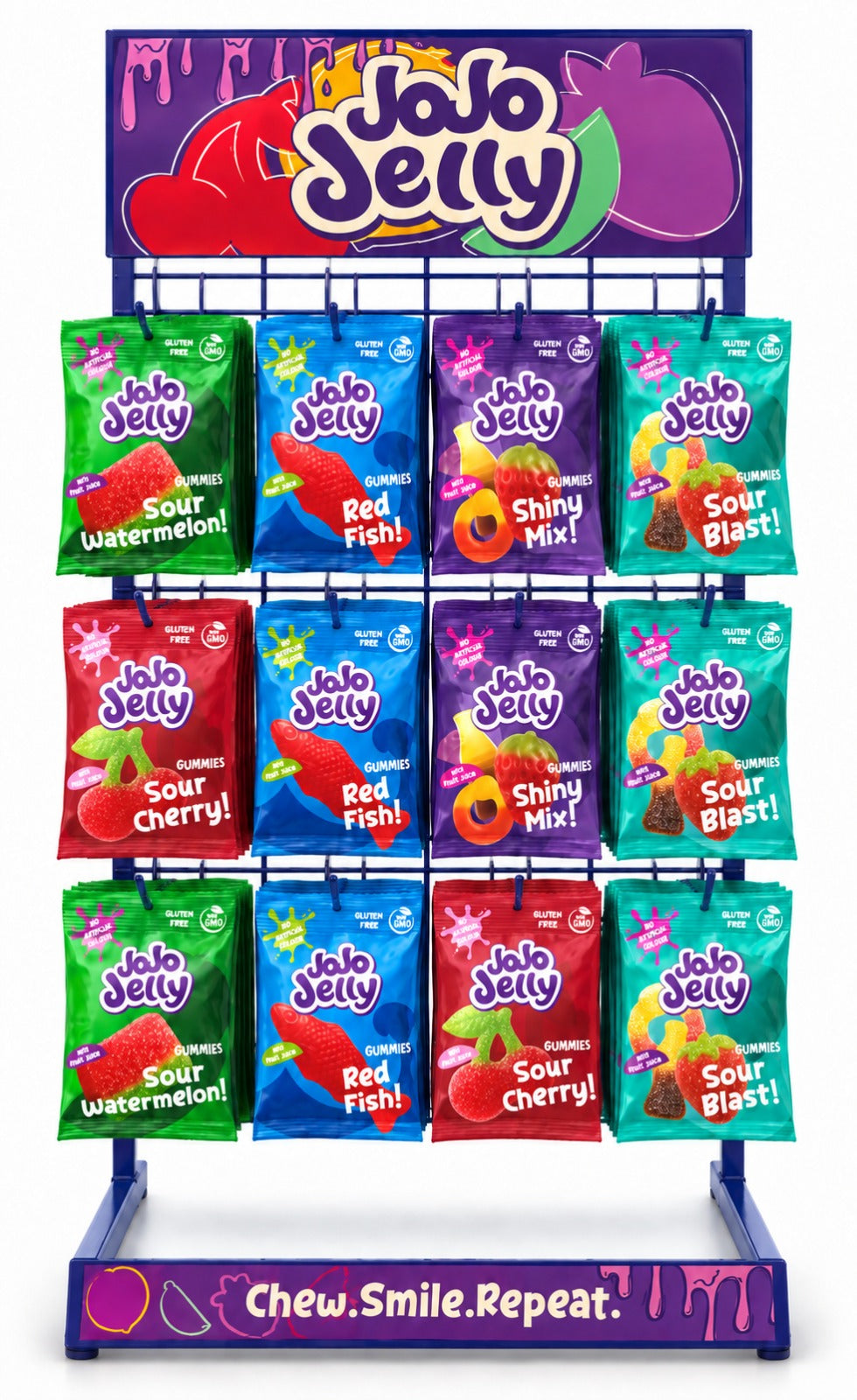 JoJo Jelly Metalaufsteller für die Kasse