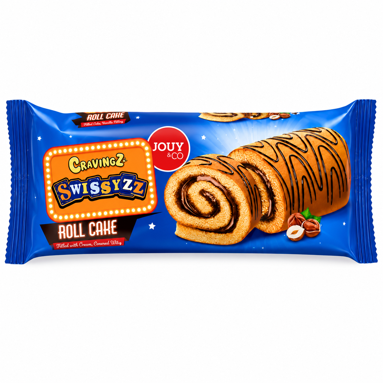 Jouy & Co Cake Roll Hazelnut & Cacao 18x150gr
