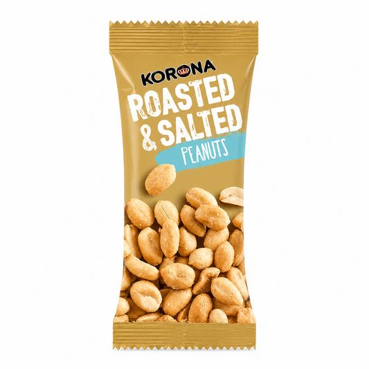Korona Roasted Peeled Peanuts (22x70g)